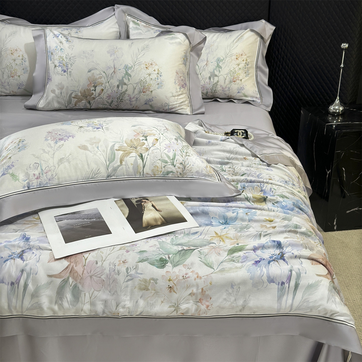 91家纺网 家纺一手货源 找家纺 岚司羽 2026春夏新款60天丝夏被四件套夏凉被空调被系列 如夏