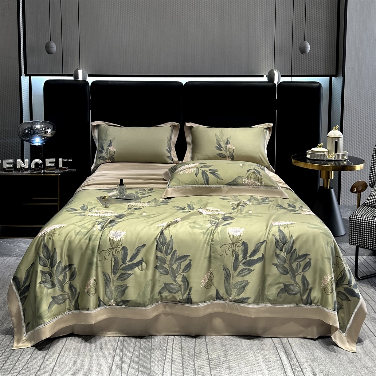 91家纺网 家纺一手货源 找家纺 岚司羽 2026春夏新款60天丝夏被四件套夏凉被空调被系列 光年