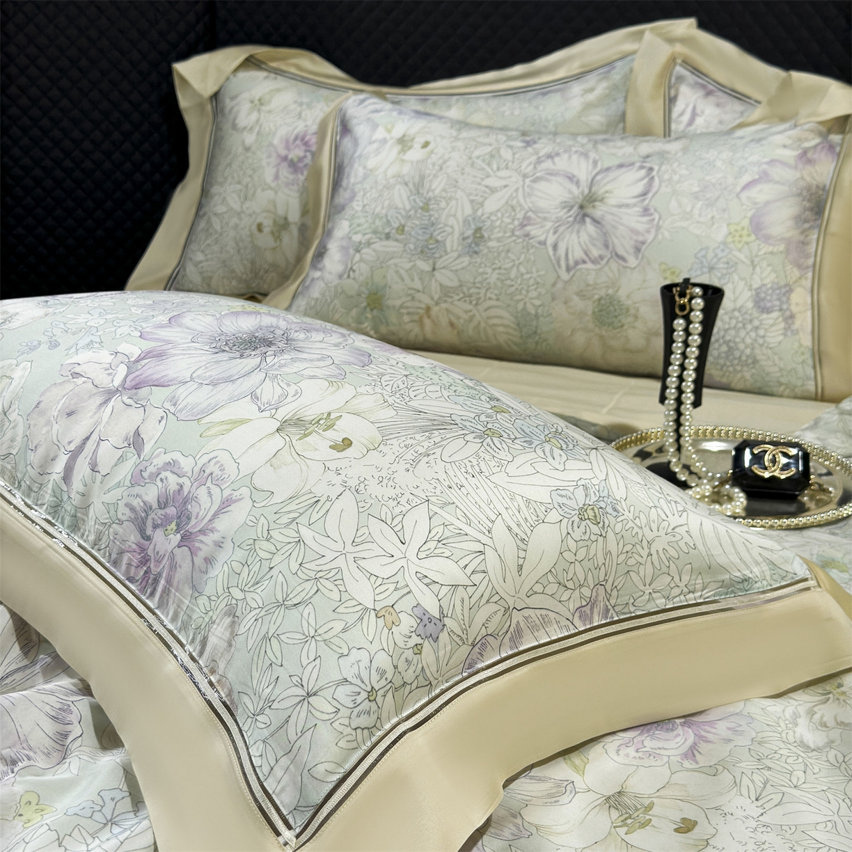 91家纺网 家纺一手货源 找家纺 岚司羽 2026春夏新款60天丝夏被四件套夏凉被空调被系列 慕白