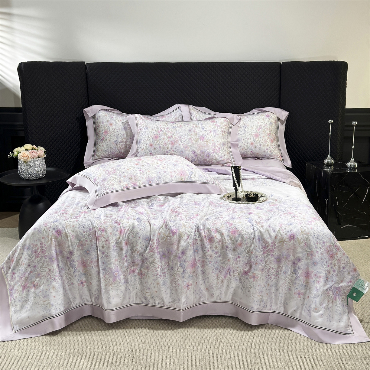 91家纺网 家纺一手货源 找家纺 岚司羽 2026春夏新款60天丝夏被四件套夏凉被空调被系列 菲云