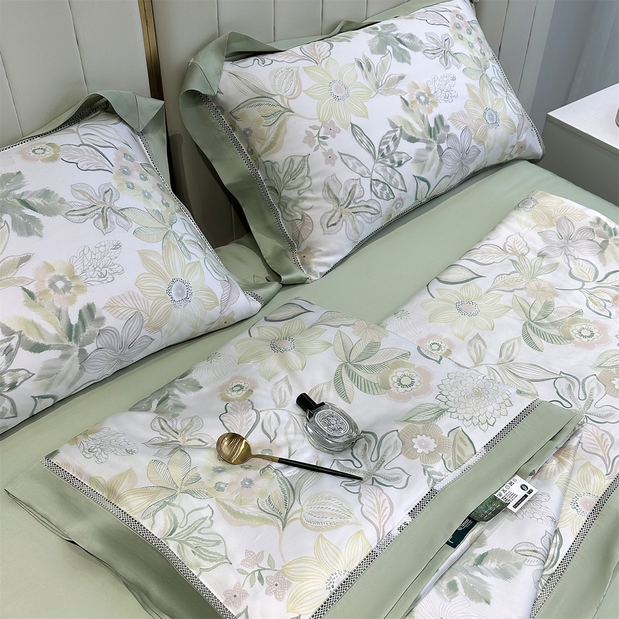 91家纺网 家纺一手货源 找家纺 岚司羽 2026春夏新款60天丝夏被四件套夏凉被空调被系列 茯苓