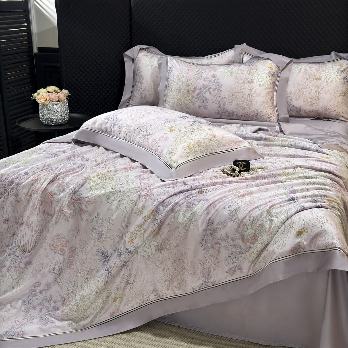 91家纺网 家纺一手货源 找家纺 岚司羽 2026春夏新款60天丝夏被四件套夏凉被空调被系列 知夏