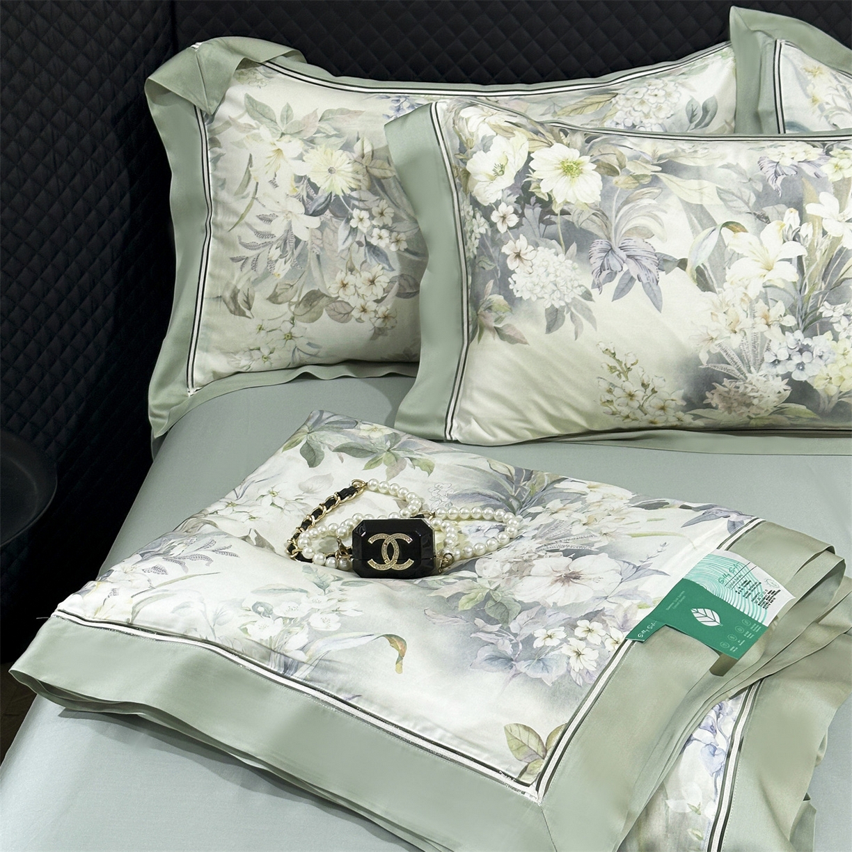 91家纺网 家纺一手货源 找家纺 岚司羽 2026春夏新款60天丝夏被四件套夏凉被空调被系列 铃兰