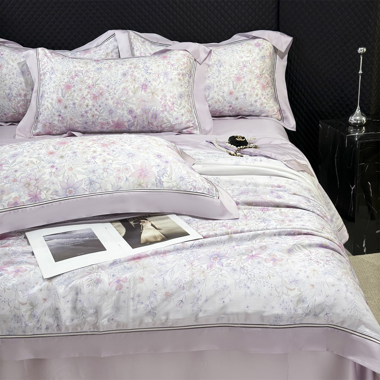 91家纺网 家纺一手货源 找家纺 岚司羽 2026春夏新款60天丝夏被四件套夏凉被空调被系列 菲云