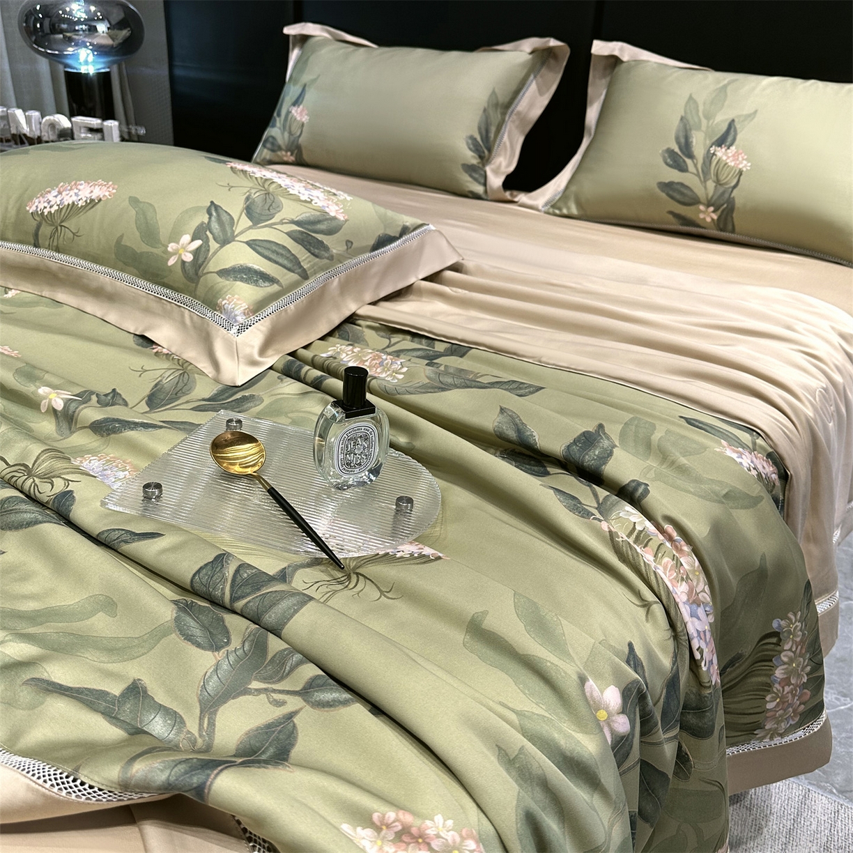 91家纺网 家纺一手货源 找家纺 岚司羽 2026春夏新款60天丝夏被四件套夏凉被空调被系列 光年