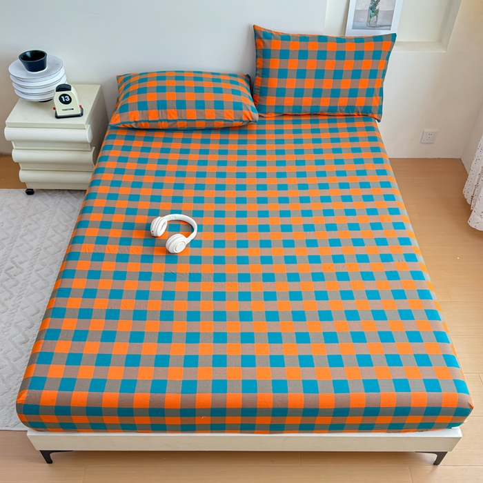 91家纺网 家纺一手货源 找家纺 （总）佑佳家纺 2026新款全棉色织床笠款四件套