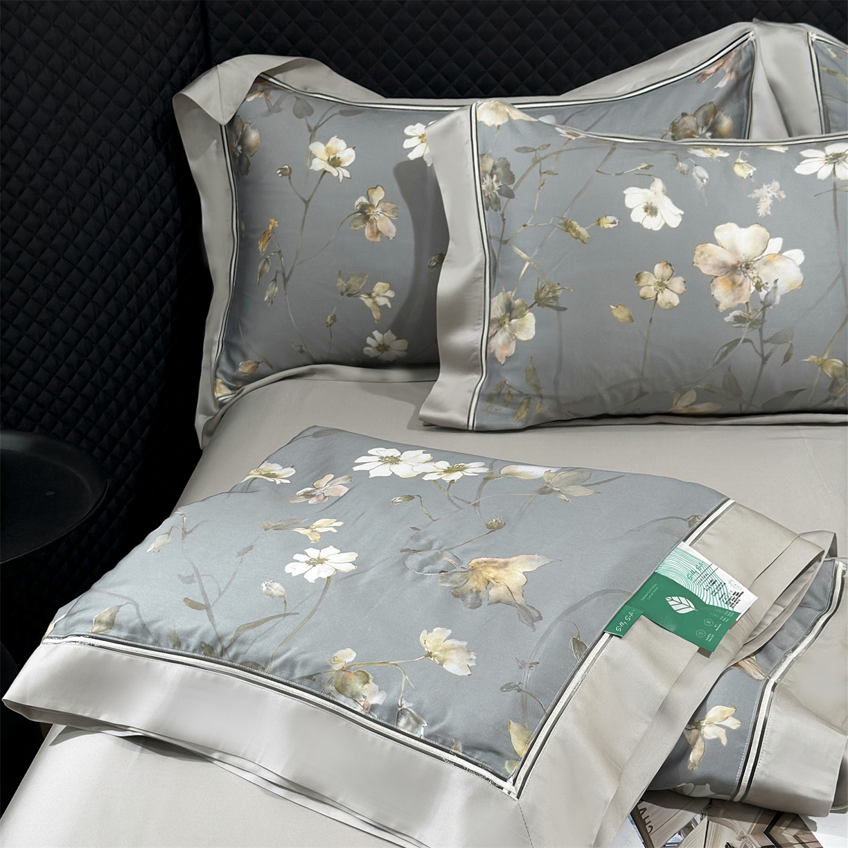 91家纺网 家纺一手货源 找家纺 岚司羽 2026春夏新款60天丝夏被四件套夏凉被空调被系列 苏叶