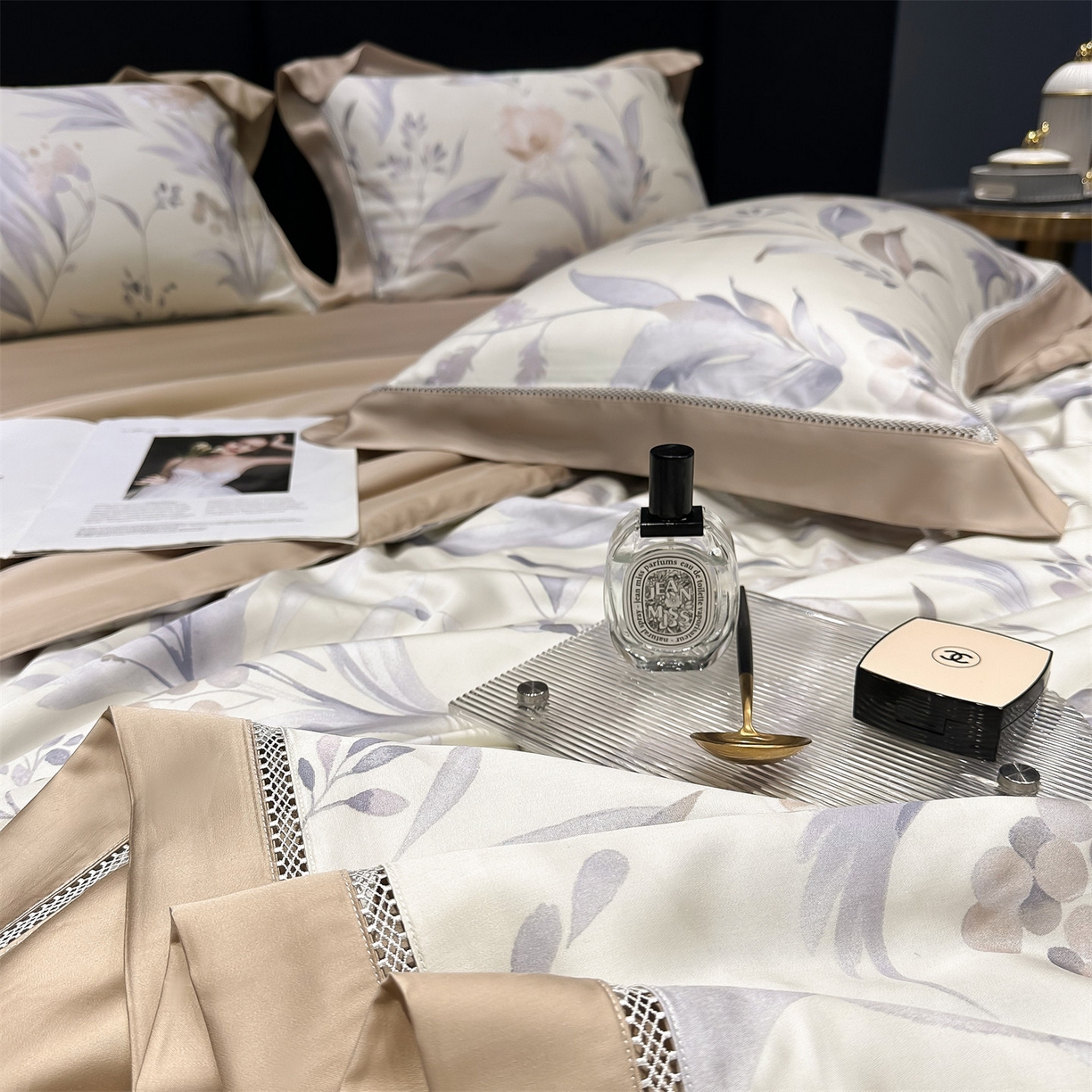 91家纺网 家纺一手货源 找家纺 岚司羽 2026春夏新款60天丝夏被四件套夏凉被空调被系列 苏菲儿