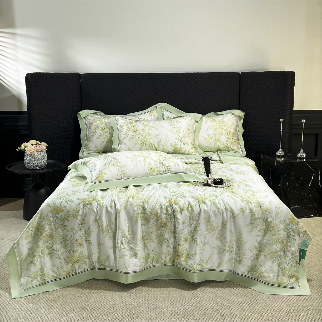 91家纺网 家纺一手货源 找家纺 岚司羽 2026春夏新款60天丝夏被四件套夏凉被空调被系列 加利晨光