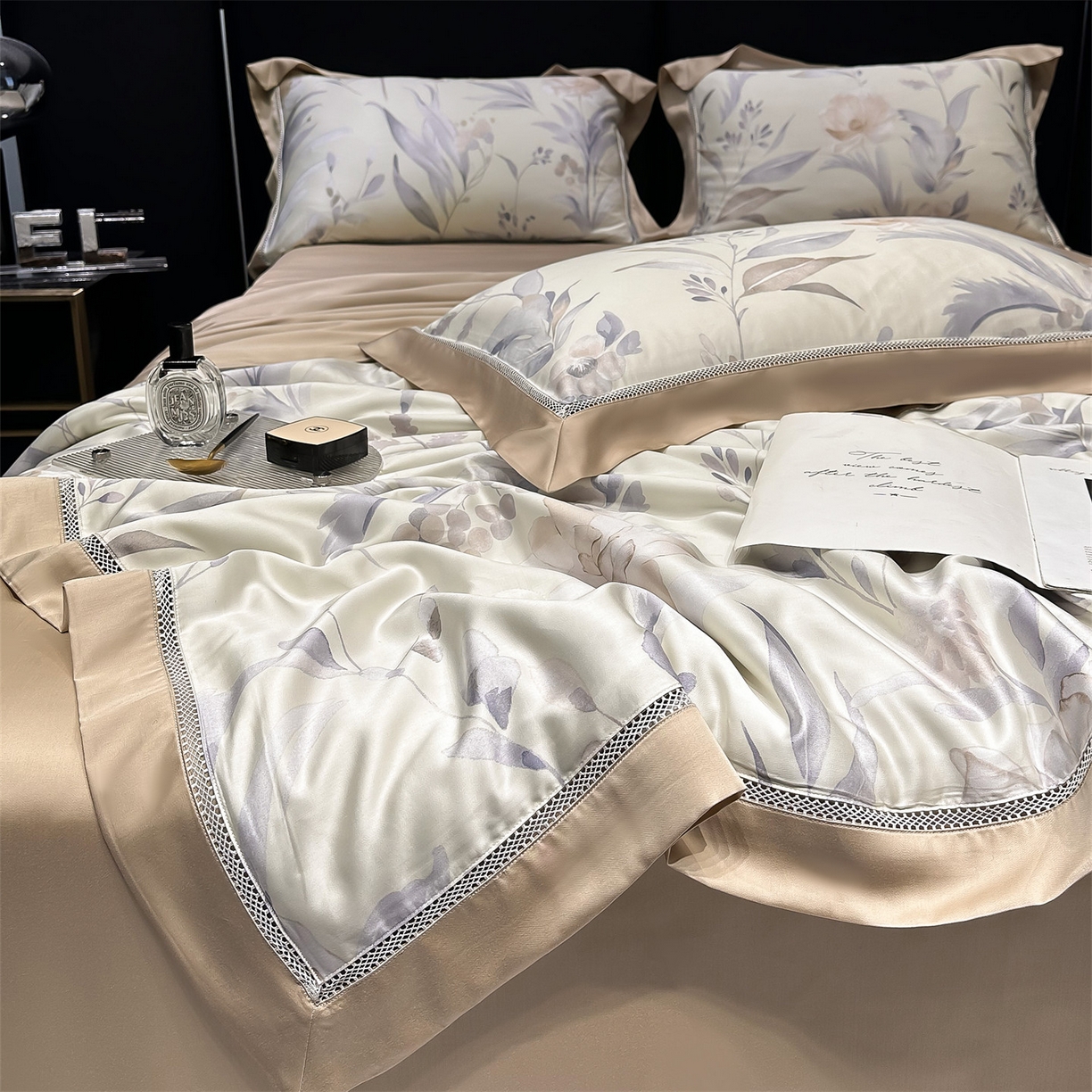 91家纺网 家纺一手货源 找家纺 岚司羽 2026春夏新款60天丝夏被四件套夏凉被空调被系列 苏菲儿