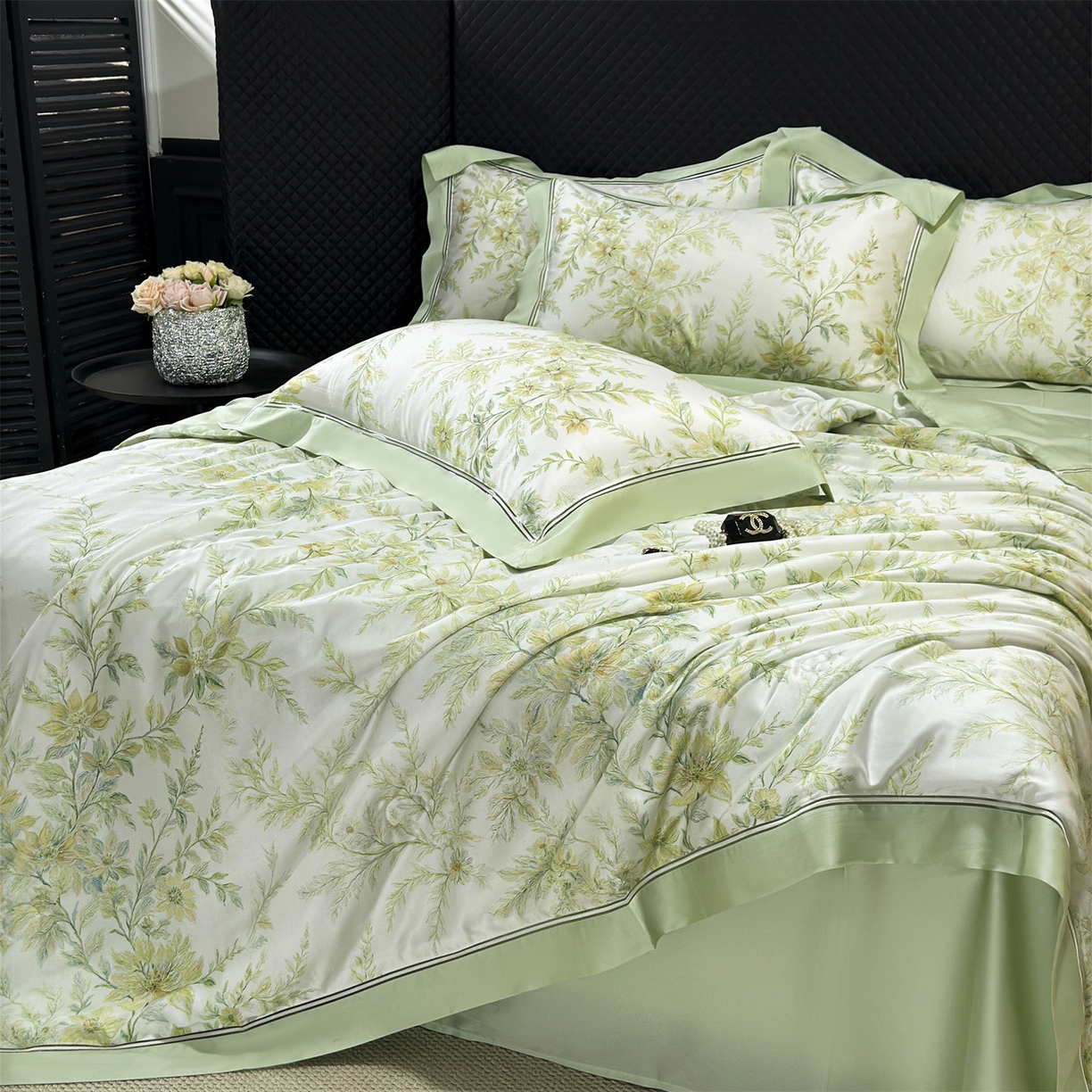 91家纺网 家纺一手货源 找家纺 岚司羽 2026春夏新款60天丝夏被四件套夏凉被空调被系列 加利晨光