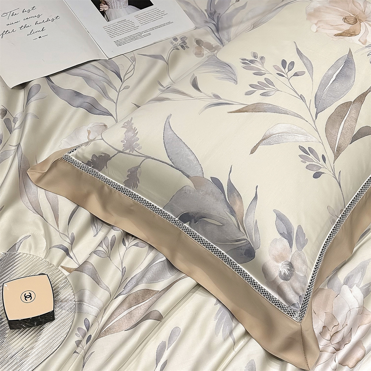 91家纺网 家纺一手货源 找家纺 岚司羽 2026春夏新款60天丝夏被四件套夏凉被空调被系列 苏菲儿