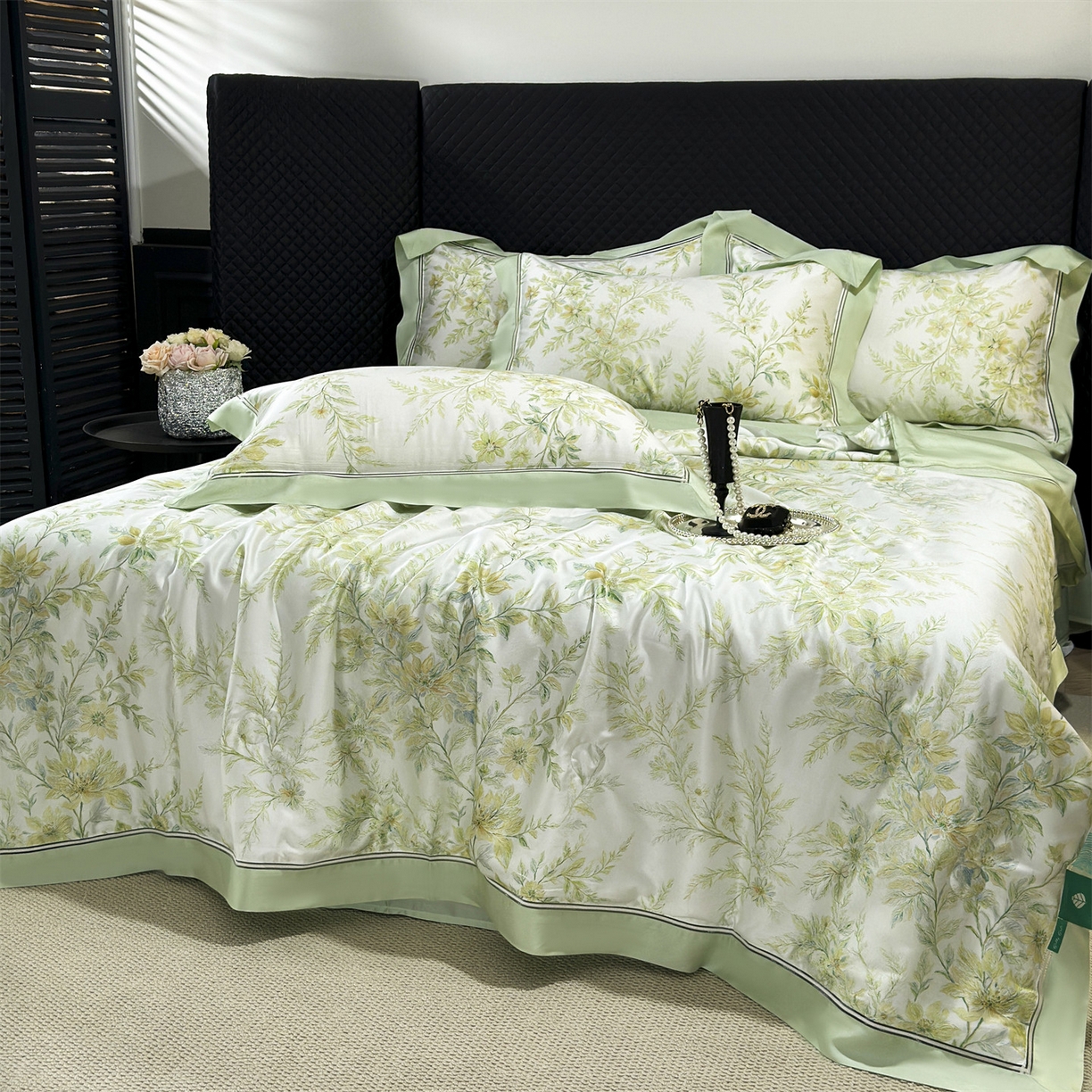 91家纺网 家纺一手货源 找家纺 岚司羽 2026春夏新款60天丝夏被四件套夏凉被空调被系列 加利晨光