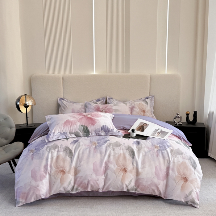 91家纺网 家纺一手货源 找家纺 （总）润锦云 2026春夏新款全棉纯棉13372数码印花四件套