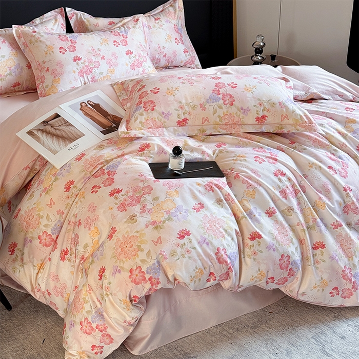 91家纺网 家纺一手货源 找家纺 （总）润锦云 2026春夏新款全棉纯棉13372数码印花四件套