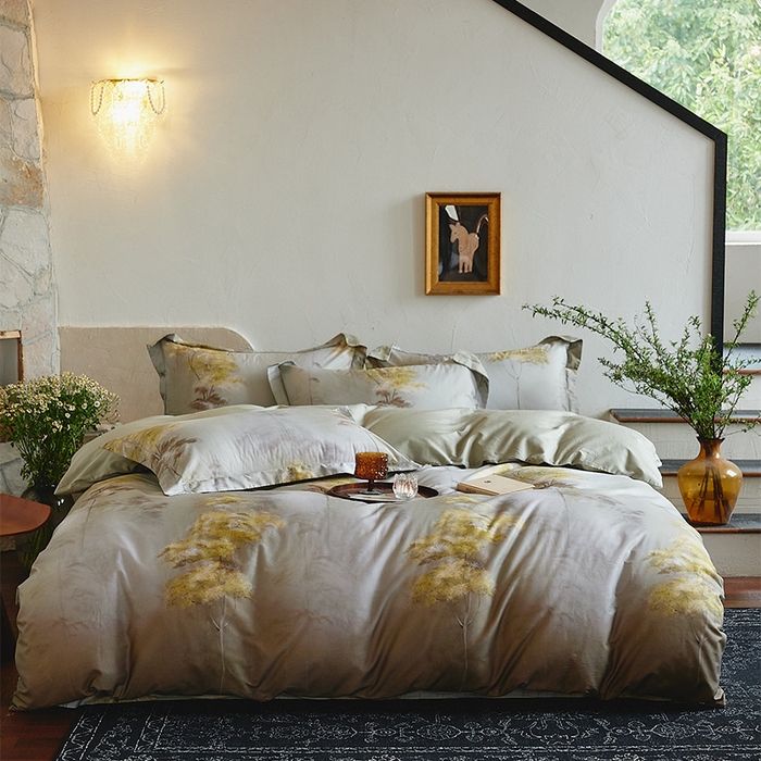 91家纺网 家纺一手货源 找家纺 （总）润锦云 2026春夏新款全棉纯棉13372数码印花四件套