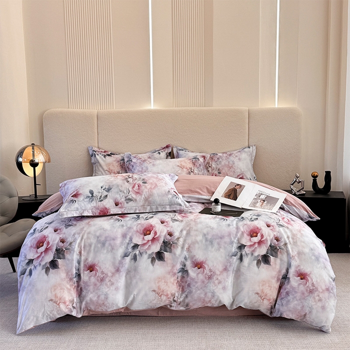 91家纺网 家纺一手货源 找家纺 （总）润锦云 2026春夏新款全棉纯棉13372数码印花四件套