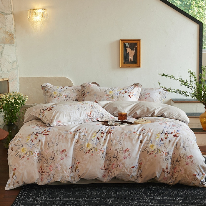 91家纺网 家纺一手货源 找家纺 （总）润锦云 2026春夏新款全棉纯棉13372数码印花四件套