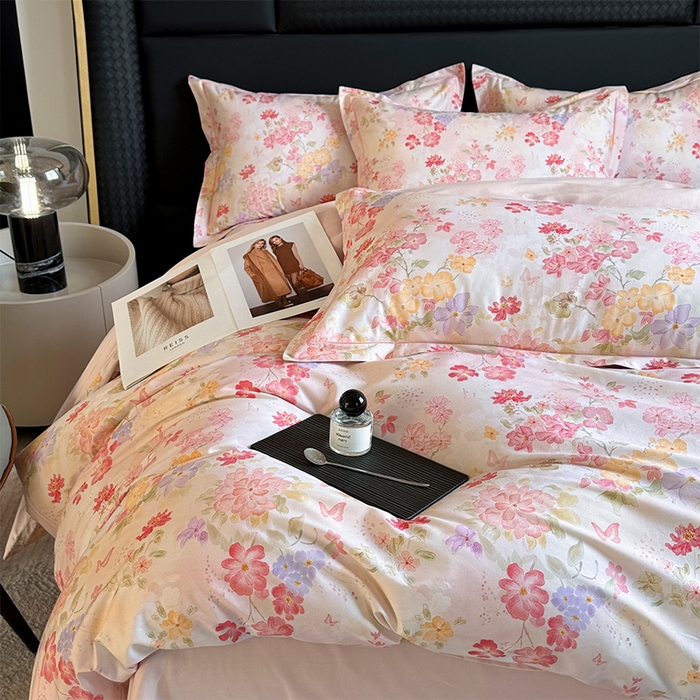 91家纺网 家纺一手货源 找家纺 （总）润锦云 2026春夏新款全棉纯棉13372数码印花四件套