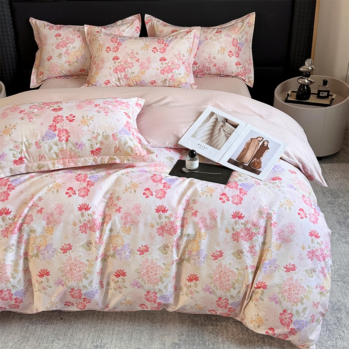 91家纺网 家纺一手货源 找家纺 （总）润锦云 2026春夏新款全棉纯棉13372数码印花四件套