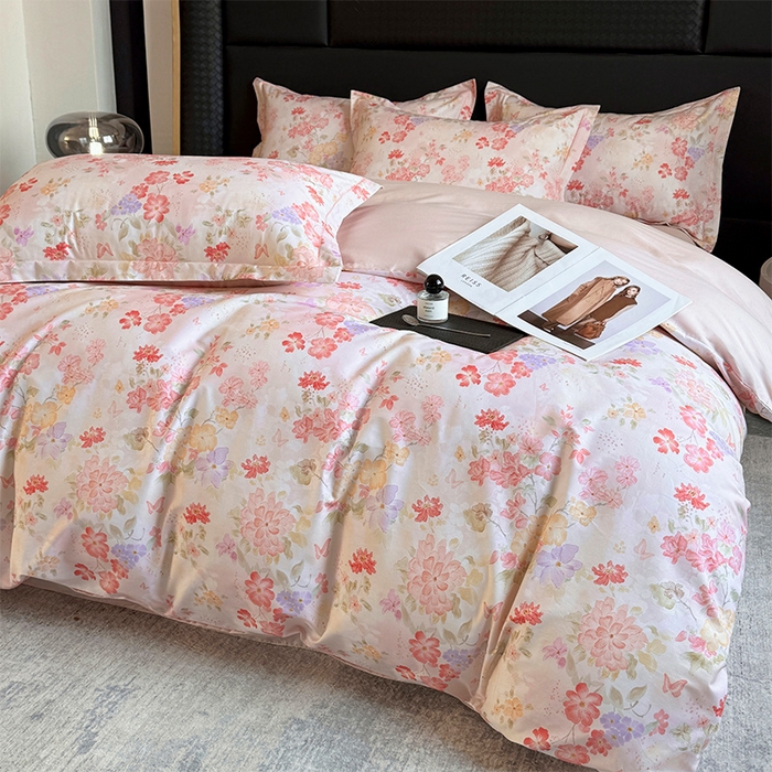 91家纺网 家纺一手货源 找家纺 （总）润锦云 2026春夏新款全棉纯棉13372数码印花四件套