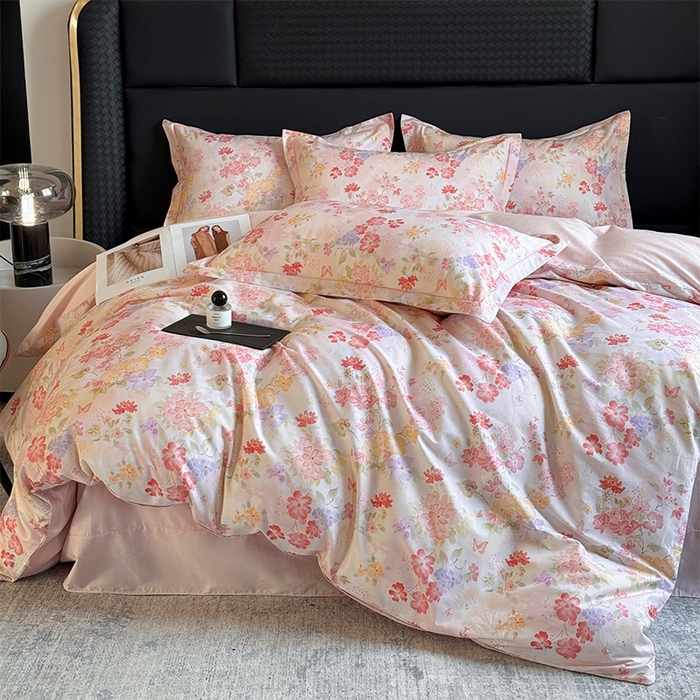 91家纺网 家纺一手货源 找家纺 （总）润锦云 2026春夏新款全棉纯棉13372数码印花四件套