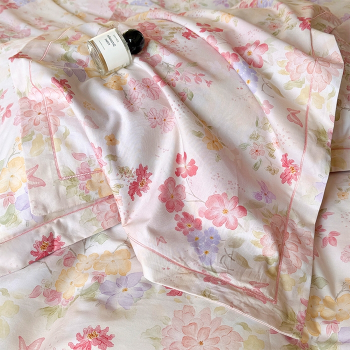 91家纺网 家纺一手货源 找家纺 （总）润锦云 2026春夏新款全棉纯棉13372数码印花四件套