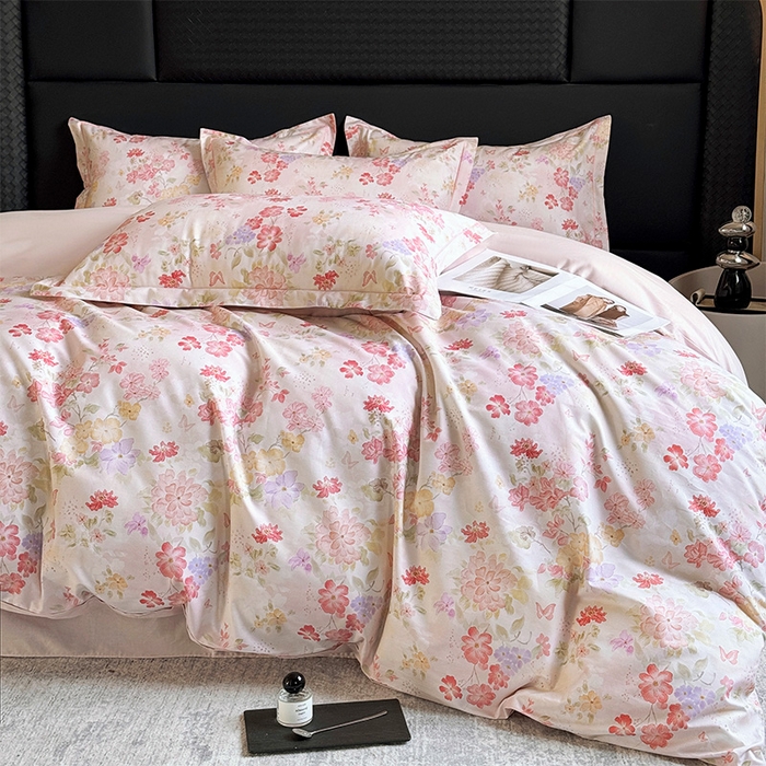 91家纺网 家纺一手货源 找家纺 （总）润锦云 2026春夏新款全棉纯棉13372数码印花四件套