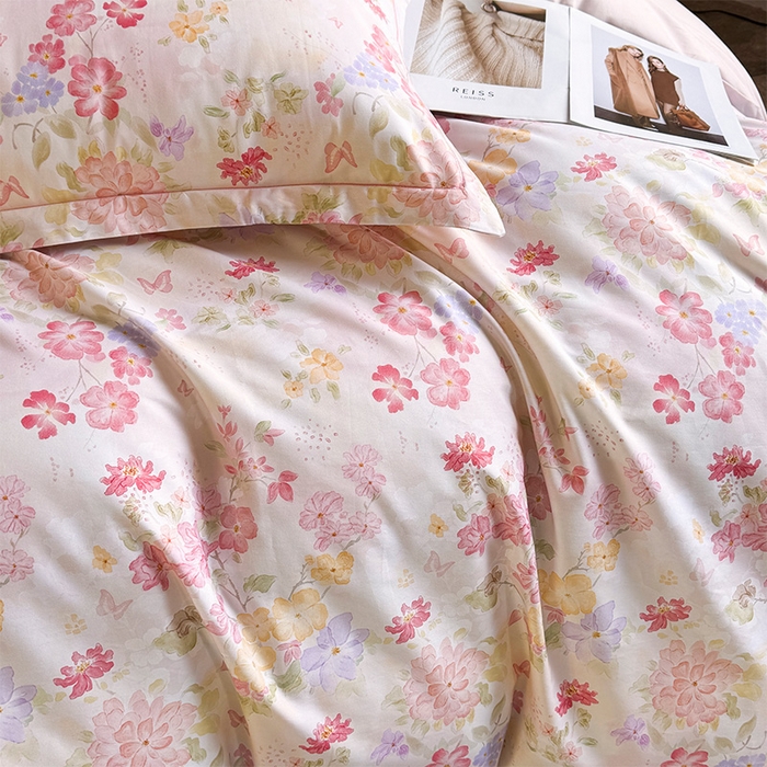 91家纺网 家纺一手货源 找家纺 （总）润锦云 2026春夏新款全棉纯棉13372数码印花四件套