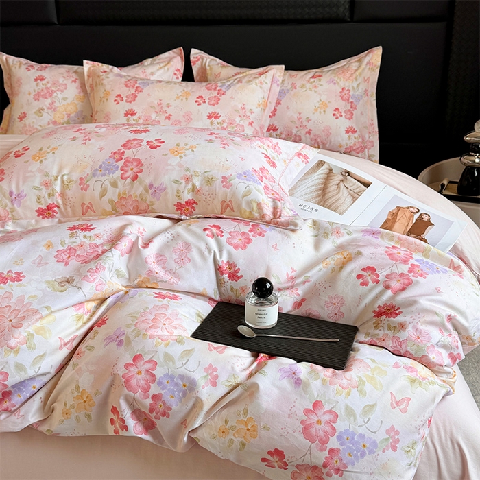 91家纺网 家纺一手货源 找家纺 （总）润锦云 2026春夏新款全棉纯棉13372数码印花四件套