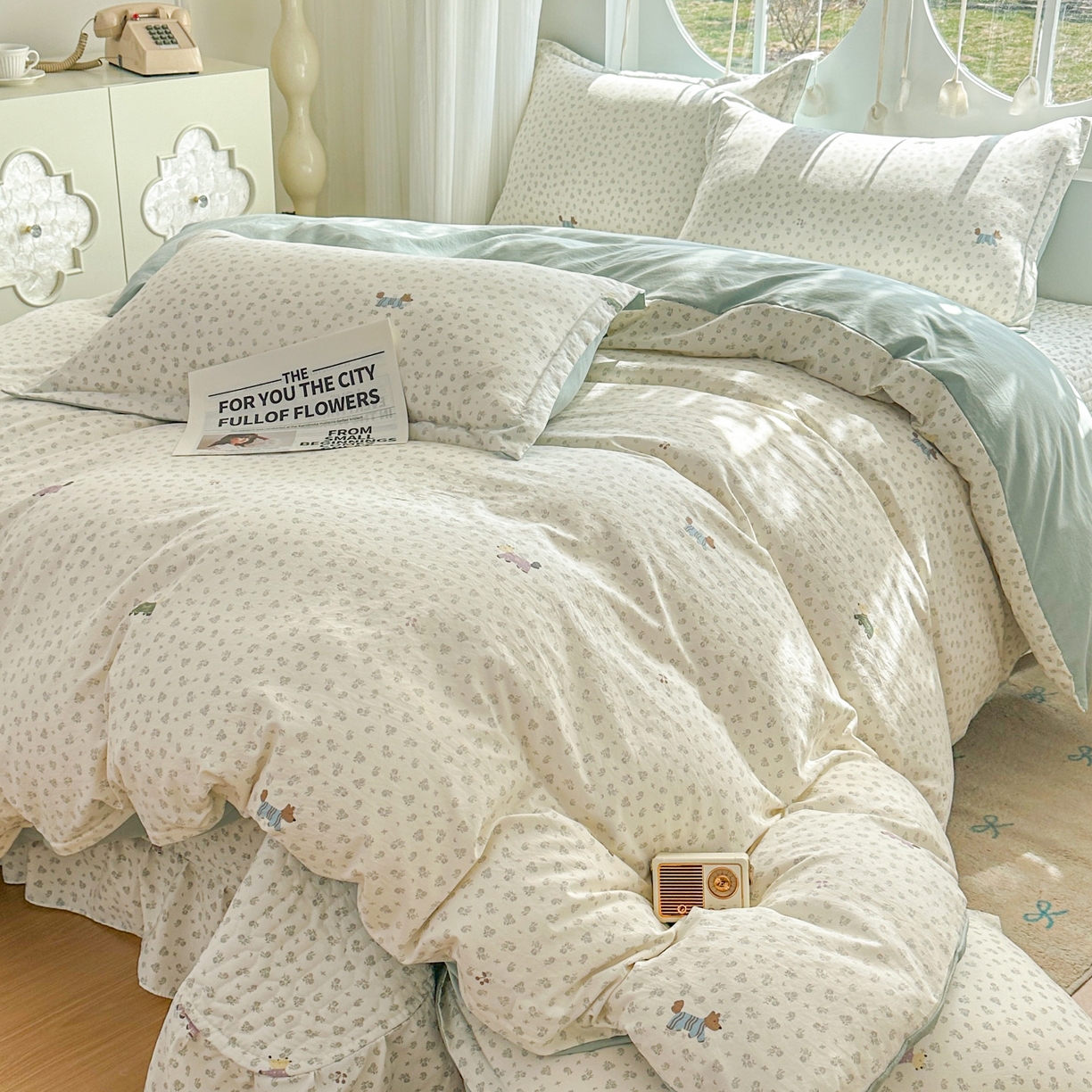 91家纺网 家纺一手货源 找家纺 （总）花满路 2026新款床盖四件套