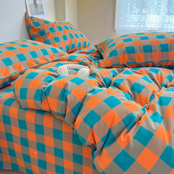 91家纺网 家纺一手货源 找家纺 （总）佑佳家纺 2026新款全棉色织水洗棉四件套