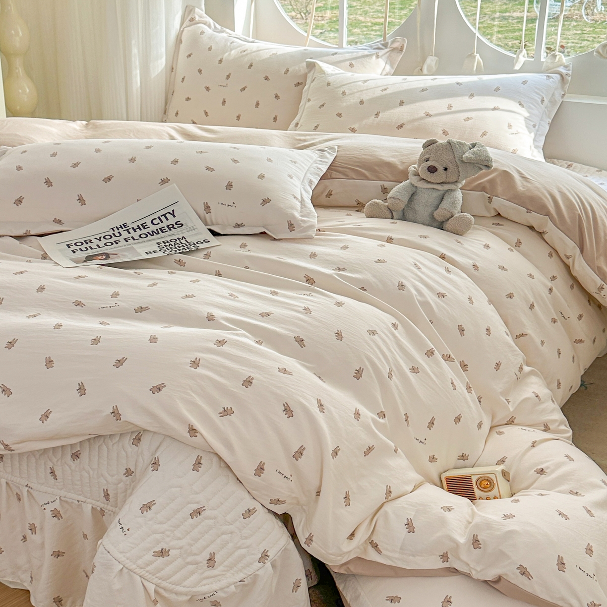 91家纺网 家纺一手货源 找家纺 （总）花满路 2026新款床盖四件套