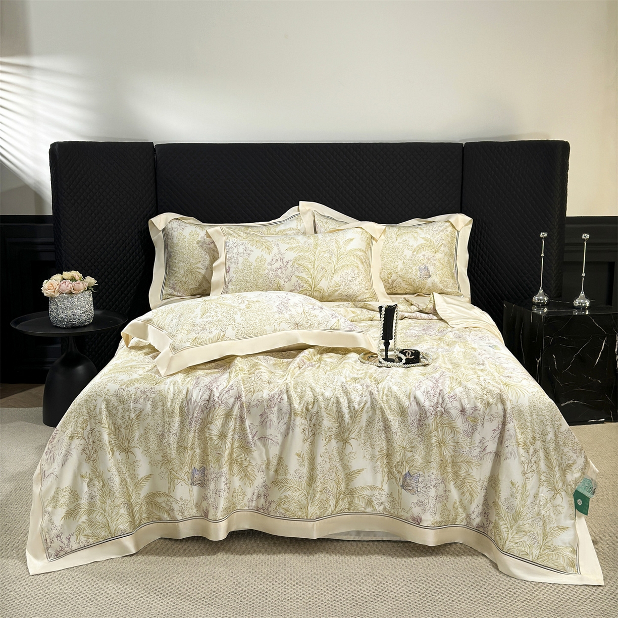 91家纺网 家纺一手货源 找家纺 岚司羽 2026春夏新款60天丝夏被四件套夏凉被空调被系列 山间晚风