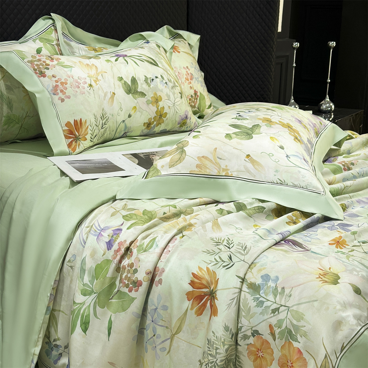 岚司羽 2026春夏新款60天丝夏被四件套夏凉被空调被系列 蔓缕