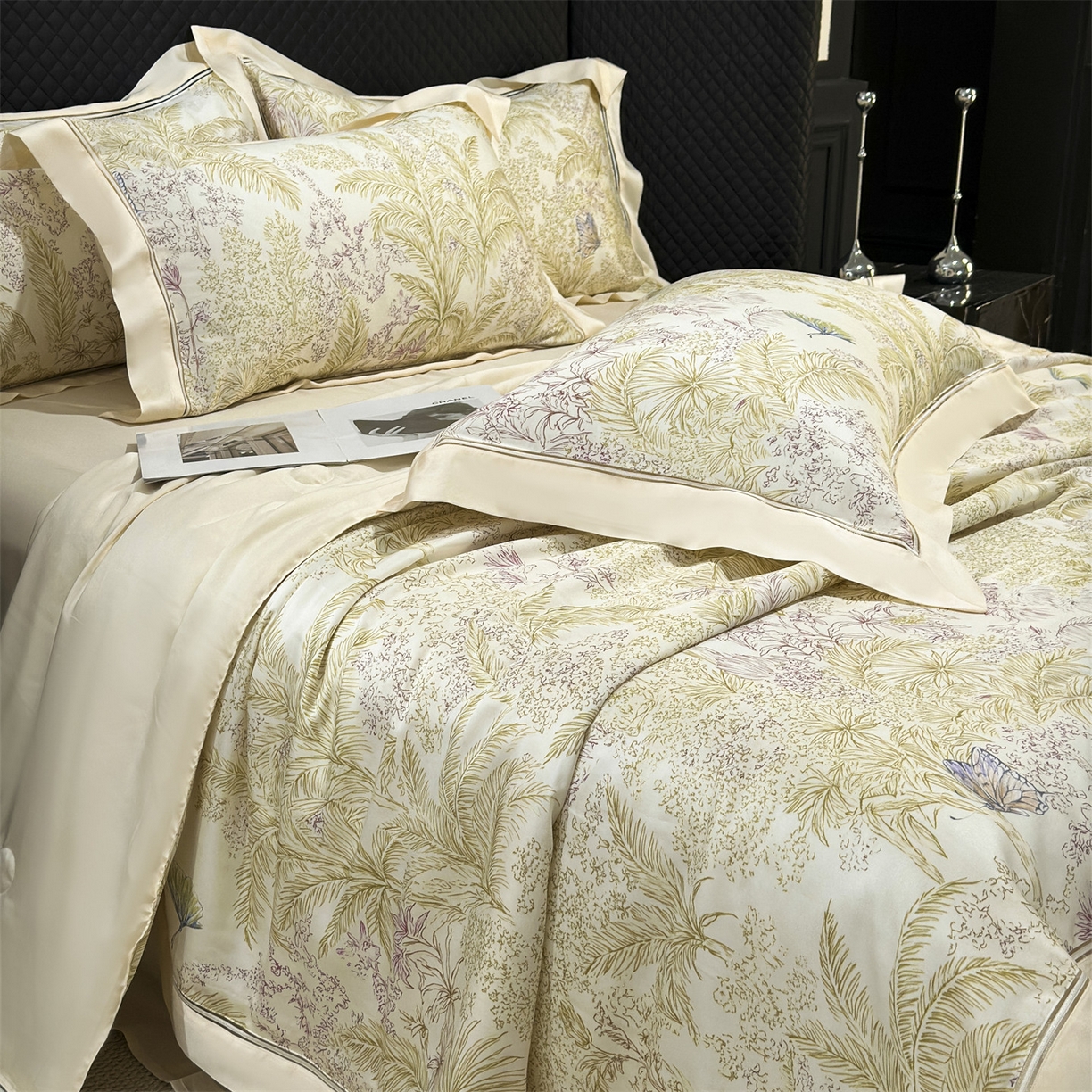 91家纺网 家纺一手货源 找家纺 （总）岚司羽 2026春夏新款60天丝夏被四件套夏凉被空调被系列