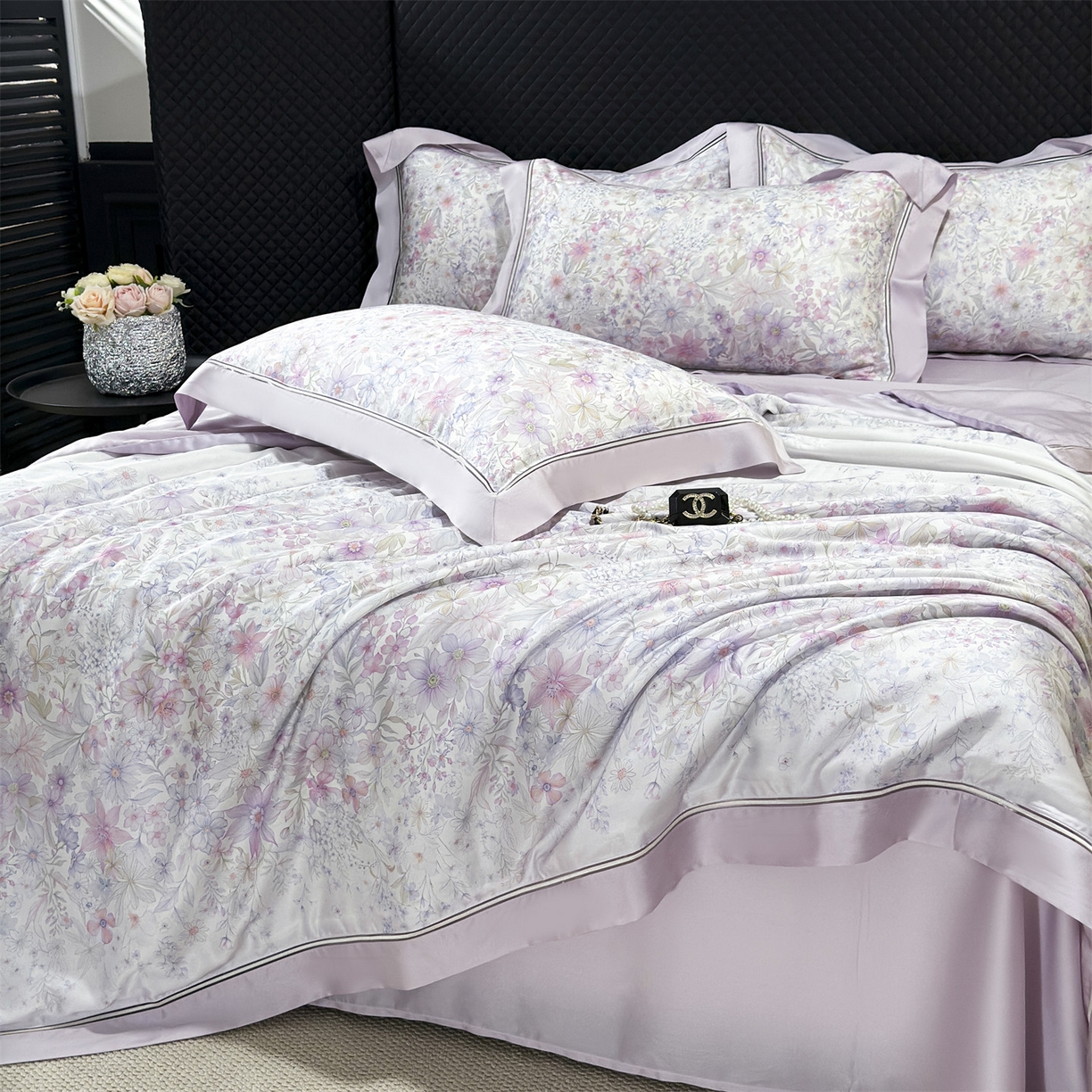 91家纺网 家纺一手货源 找家纺 岚司羽 2026春夏新款60天丝夏被四件套夏凉被空调被系列 菲云