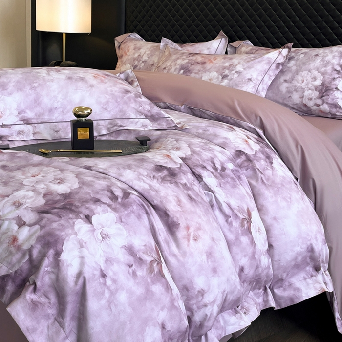 91家纺网 家纺一手货源 找家纺 （总）润锦云 2026新款A类长绒棉纯棉数码印花宽边四件套