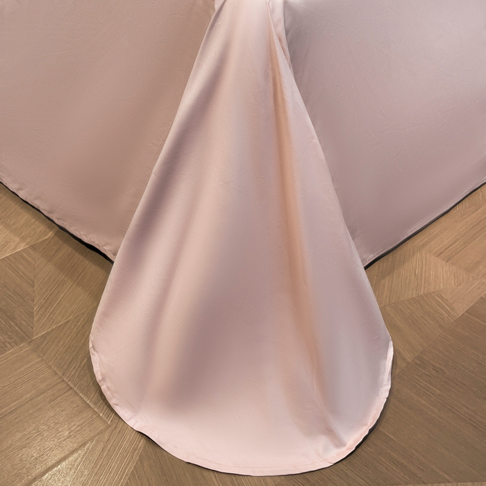 91家纺网 家纺一手货源 找家纺 润锦云 2026新款A类长绒棉纯棉数码印花宽边四件套 玫瑰庄园