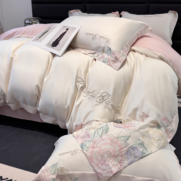 91家纺网 家纺一手货源 找家纺 （总）润锦云 2026新款时髦A类精品刺绣四件套