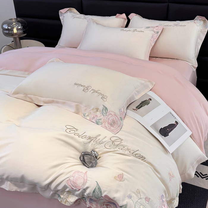 91家纺网 家纺一手货源 找家纺 （总）润锦云 2026新款时髦A类精品刺绣四件套