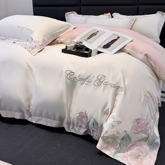 91家纺网 家纺一手货源 找家纺 （总）润锦云 2026新款时髦A类精品刺绣四件套