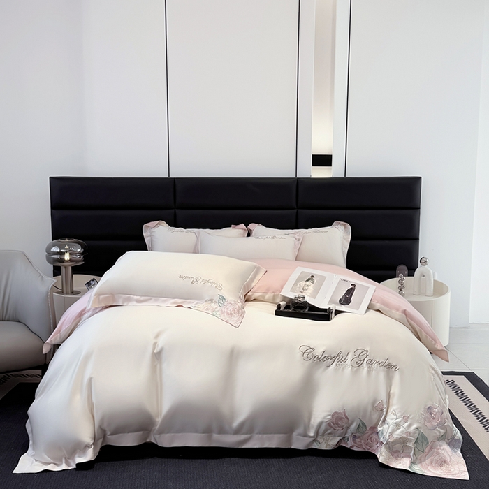 91家纺网 家纺一手货源 找家纺 （总）润锦云 2026新款时髦A类精品刺绣四件套