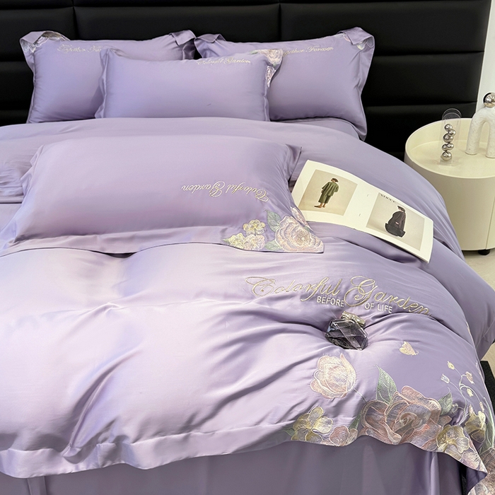 91家纺网 家纺一手货源 找家纺 （总）润锦云 2026新款时髦A类精品刺绣四件套