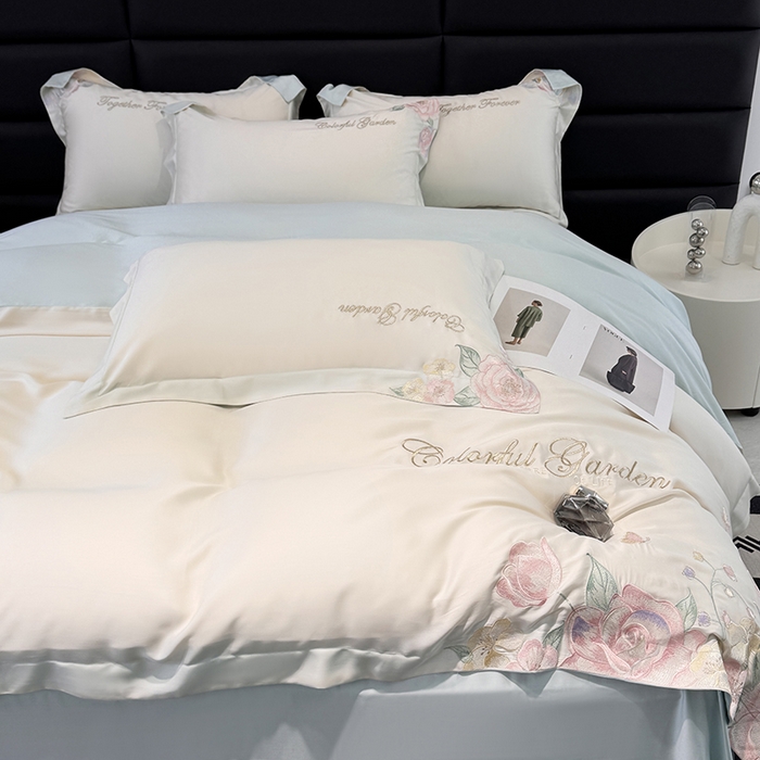 91家纺网 家纺一手货源 找家纺 （总）润锦云 2026新款时髦A类精品刺绣四件套