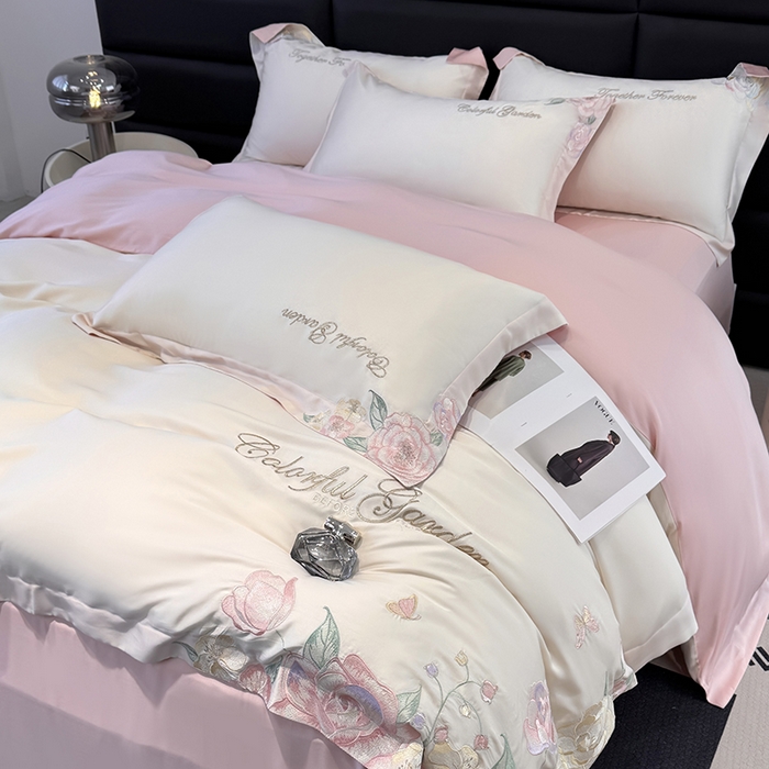 91家纺网 家纺一手货源 找家纺 （总）润锦云 2026新款时髦A类精品刺绣四件套