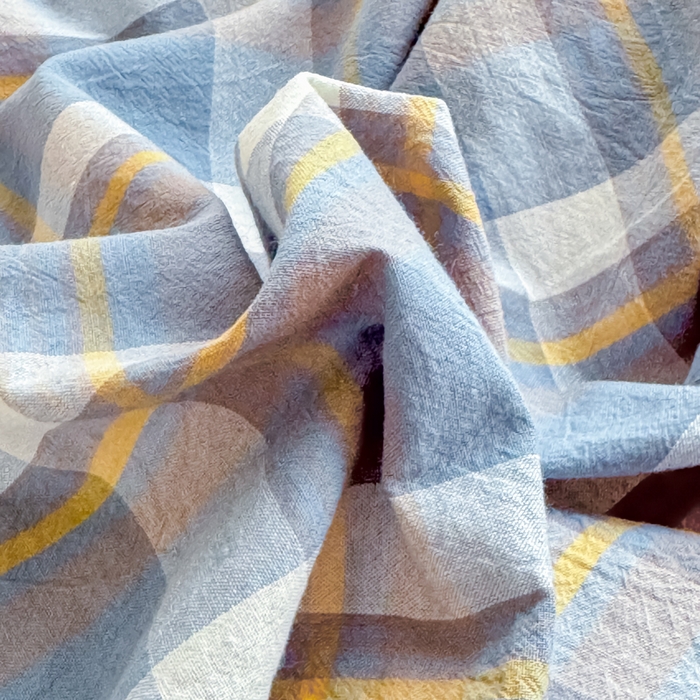 91家纺网 家纺一手货源 找家纺 佑佳家纺 2026新款全棉色织床笠款四件套 简兮-蓝