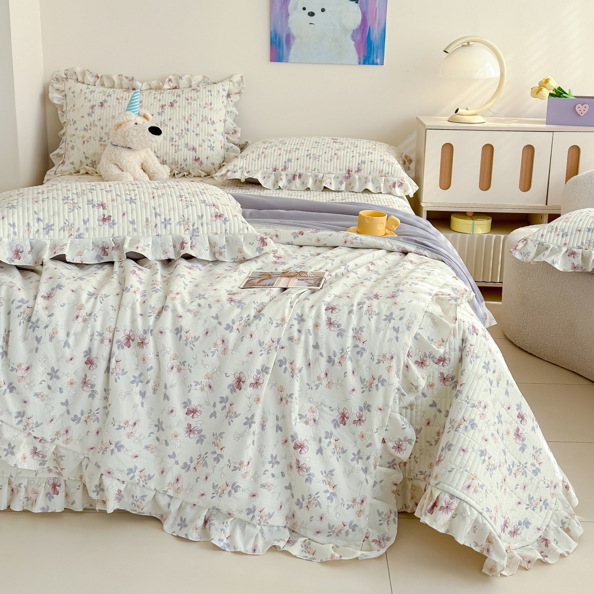 91家纺网 家纺一手货源 找家纺 （总）归属 2026春夏新款古法仿棉床盖夏被四件套夏凉被空调被系列