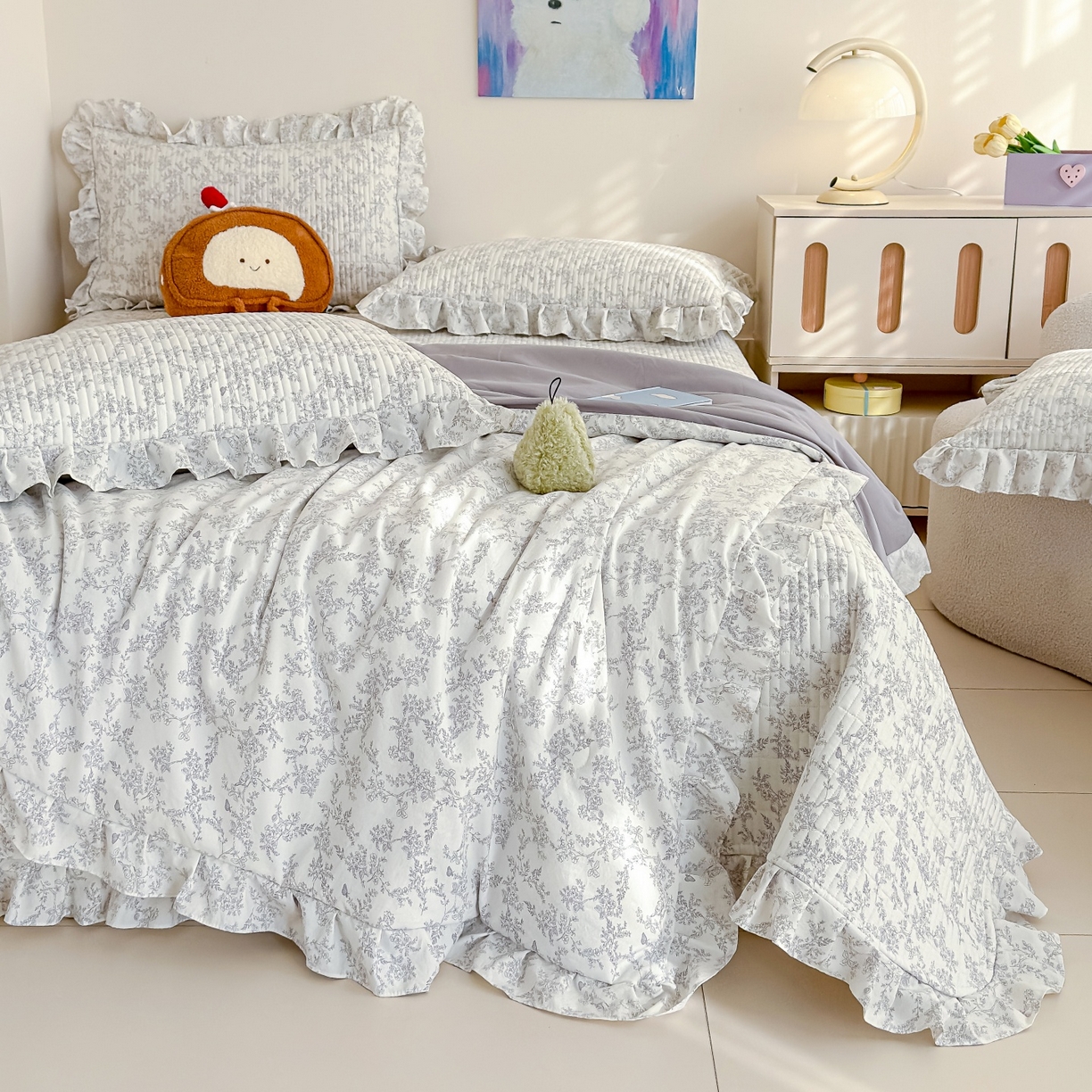 91家纺网 家纺一手货源 找家纺 （总）归属 2026春夏新款古法仿棉床盖夏被四件套夏凉被空调被系列