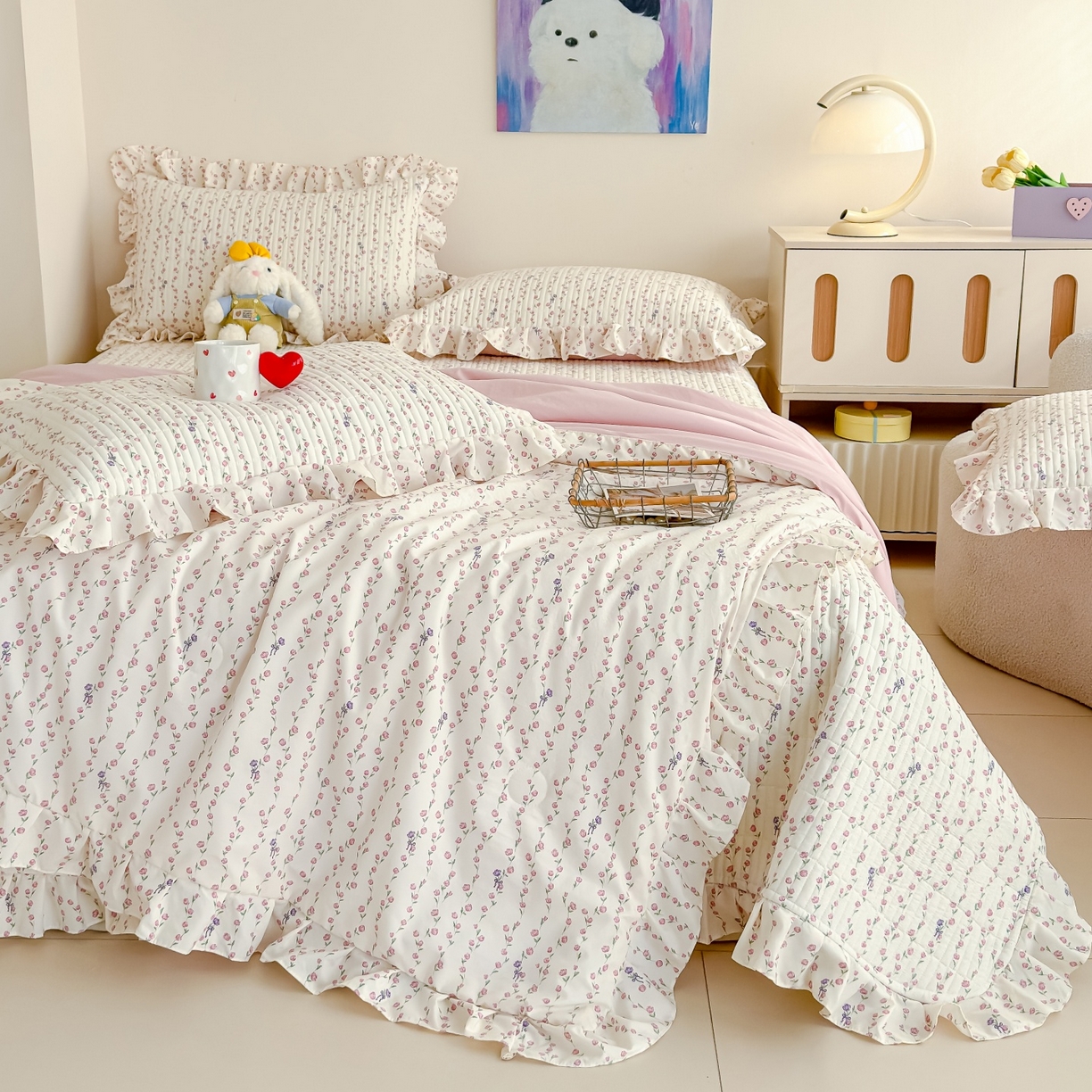 91家纺网 家纺一手货源 找家纺 （总）归属 2026春夏新款古法仿棉床盖夏被四件套夏凉被空调被系列